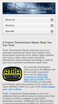 Mobile Screenshot of paulstransrepair.com