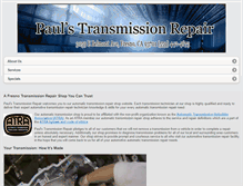 Tablet Screenshot of paulstransrepair.com